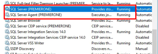 P1INF: SQL service will not start on database server [SQL] [Service]