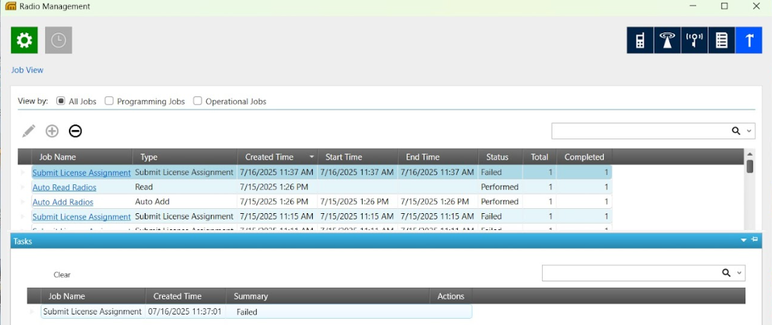 APX RM ( Radio Management ) Error 2193: Unable to Upgrade Codeplug