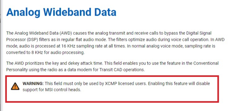 Error 01/90 on APX Mobile Radios after programming codeplug