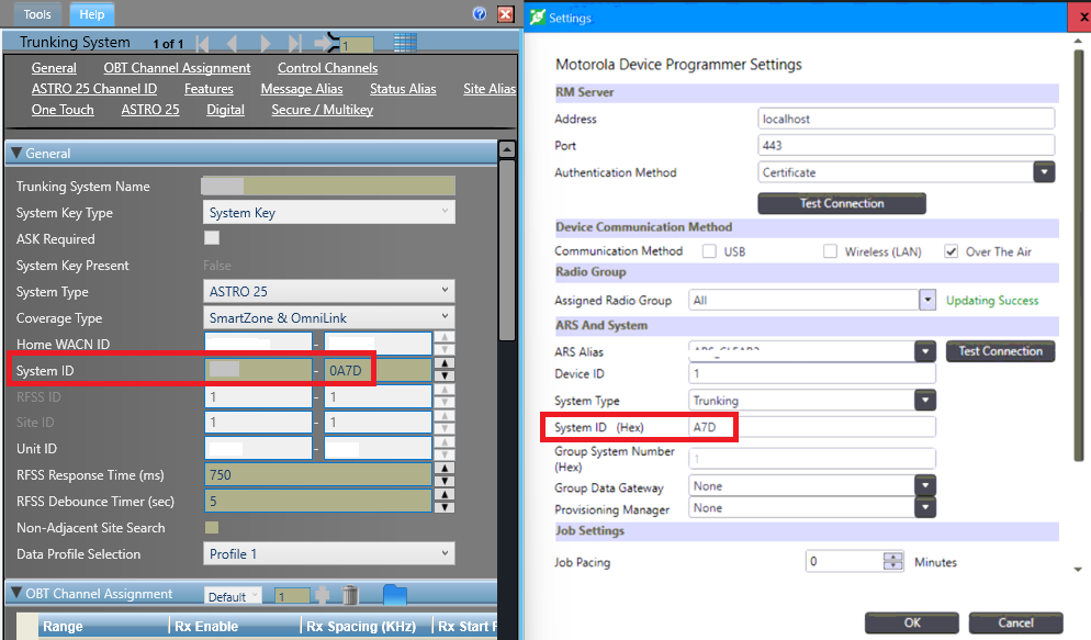 Unable to OTAP radios Using APX Radio Management when stuck on 