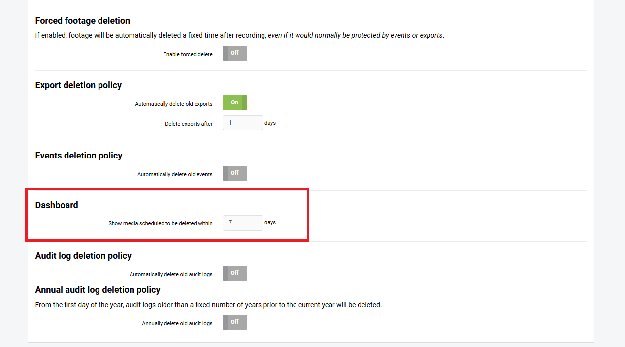 Mobile Video - VMEX How to setup Automatic Media Deletion in ...