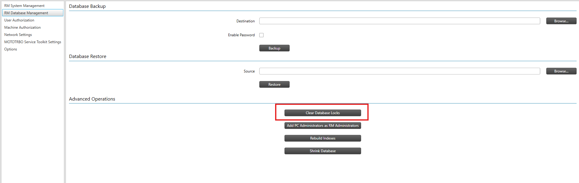 MOTOTRBO: Failed to Save Flash Configuration to RM Server