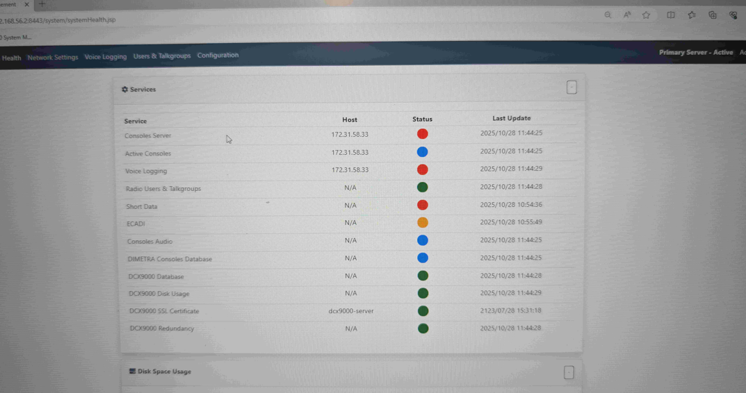 DCX9000 Dispatch Stops Working After Active DIMETRA Express server ...