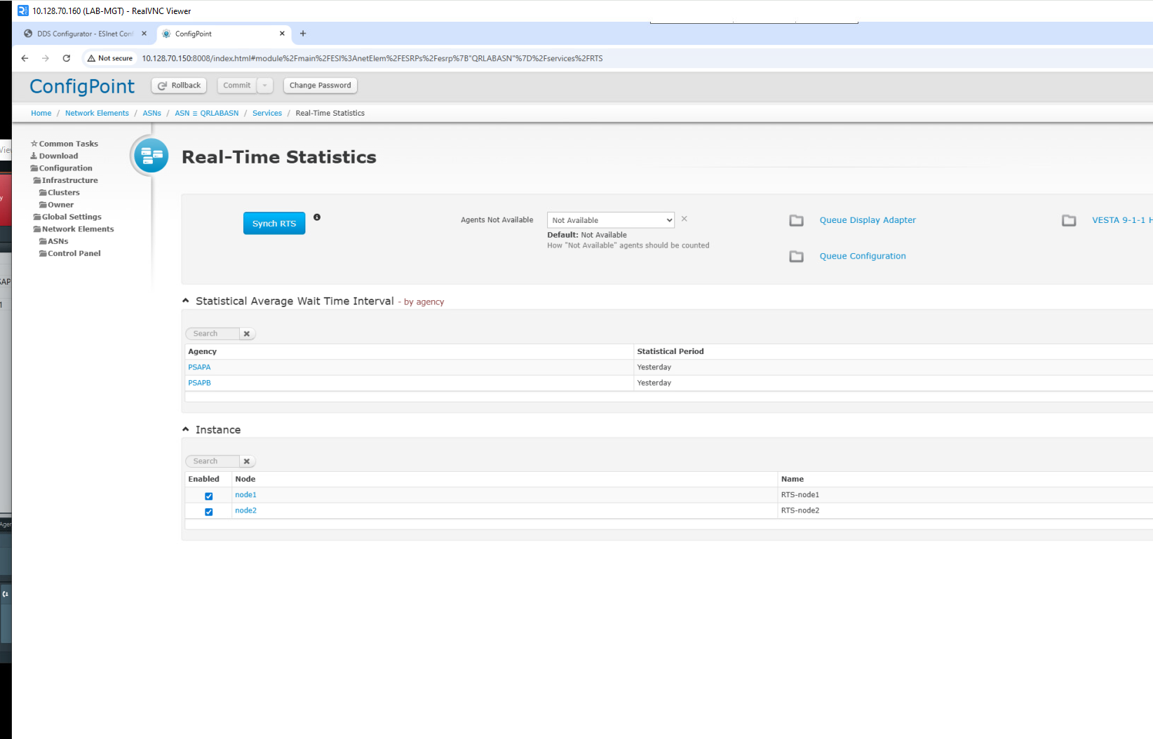 VESTA: Call Queue Display Issues