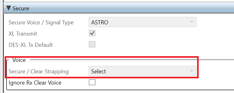 What are the steps to configure an APX portable side button for 'Secure ...