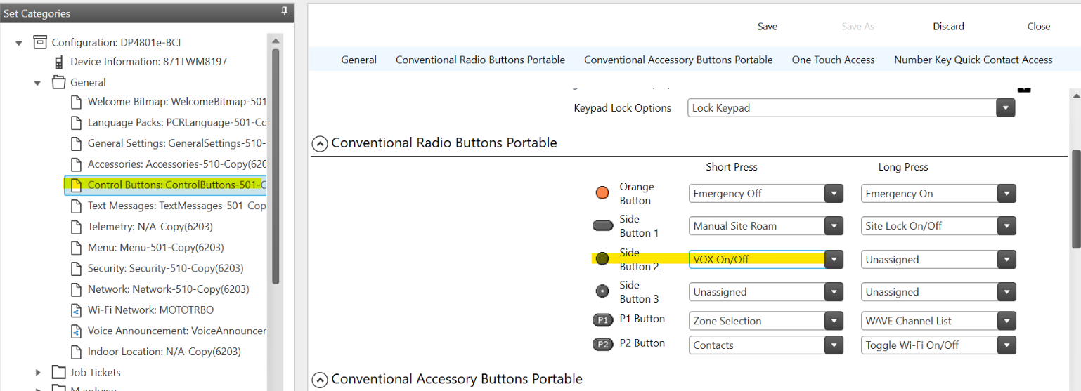 MOTOTRBO - How to activate VOX Functionality in WAVE PTX for MOTOTRBO