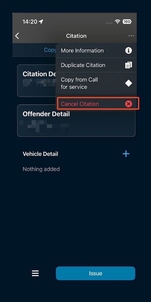 CC Responder: How to cancel a Citation