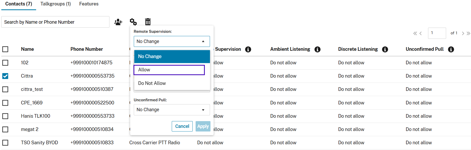 How to enable the emergency cancel option in the dispatcher (SMP)