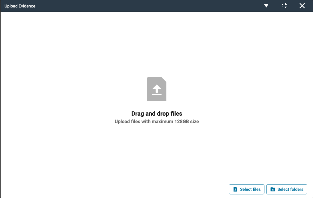 CC DEMS: How to Manually Upload Evidence Files