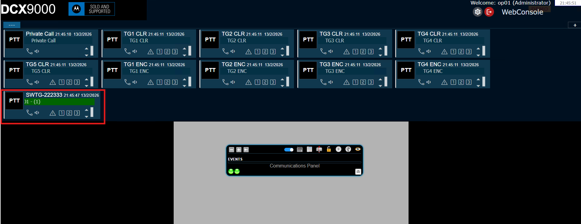 Dimetra Express Site-Wide Call Feature