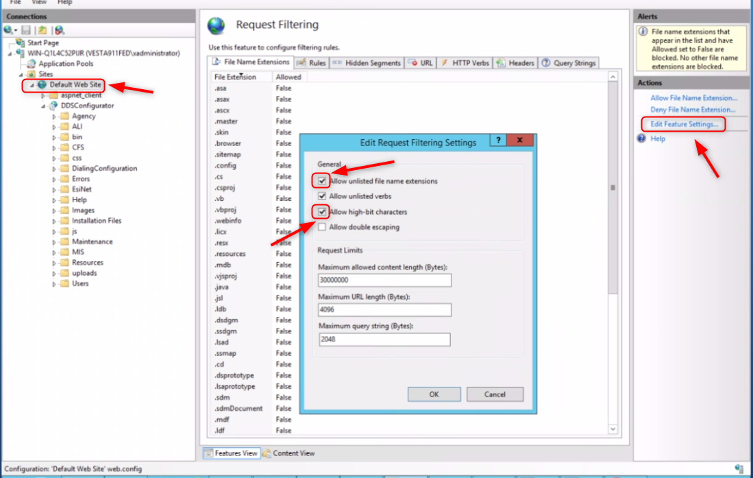 DDS Configurator Webpage 404 Error Resolution on DDS A and DDS B