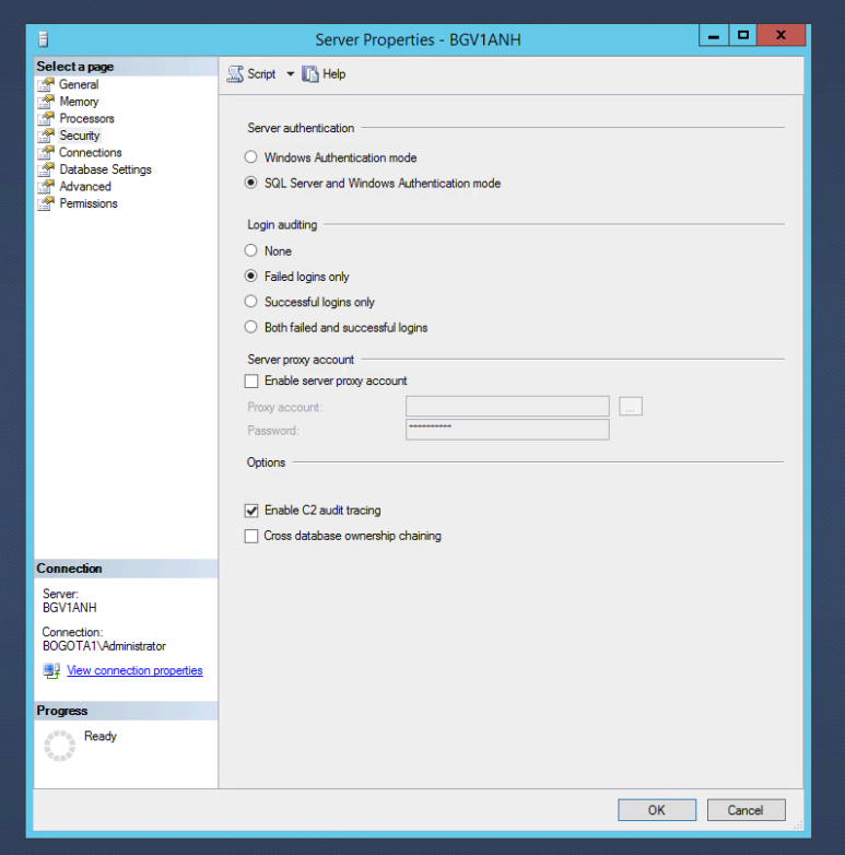 Enabling Audit SQL Logs on Microsoft SQL Server
