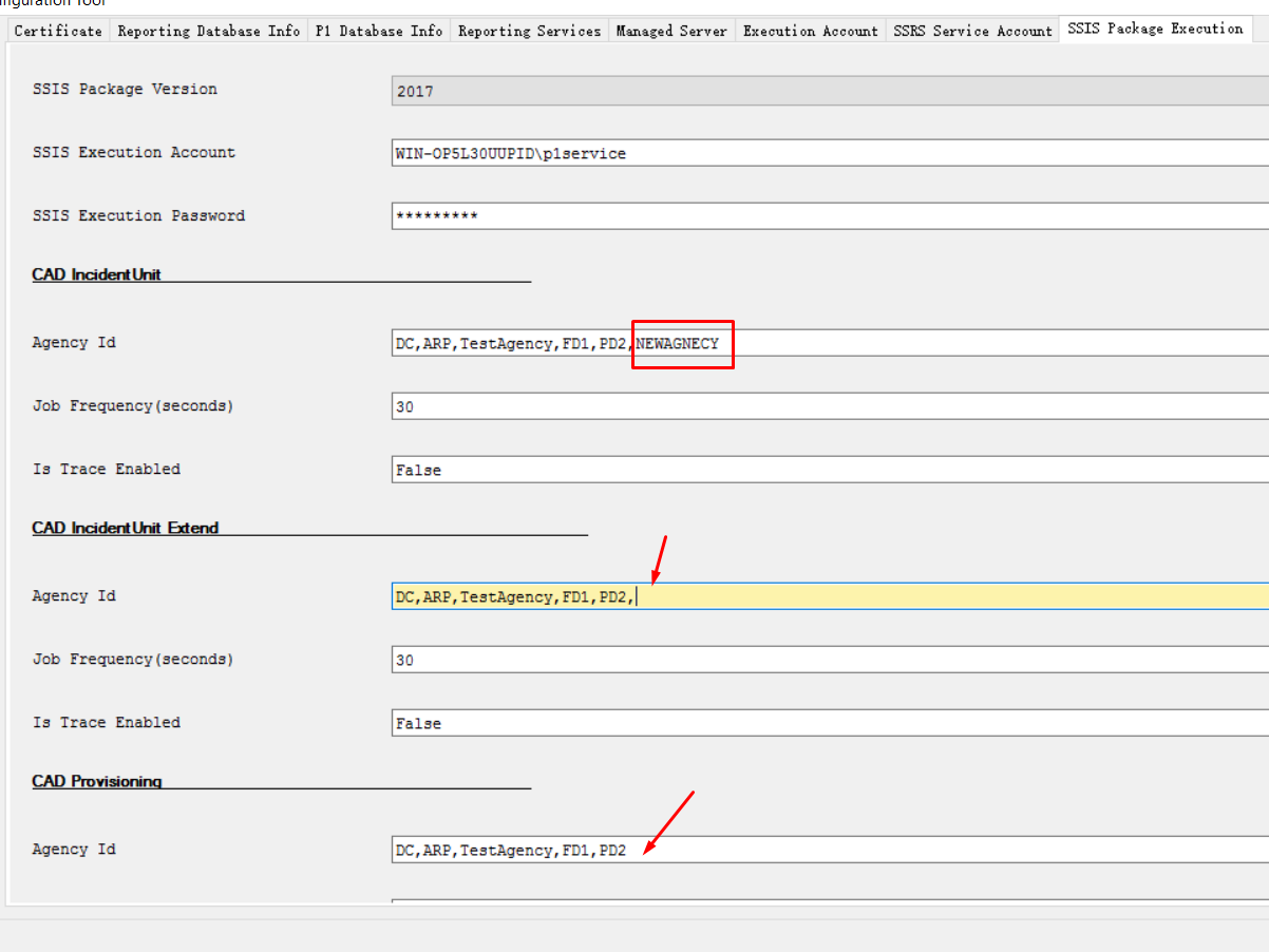 P1 CAD: How to add a new agency to the RDW/Reporting database