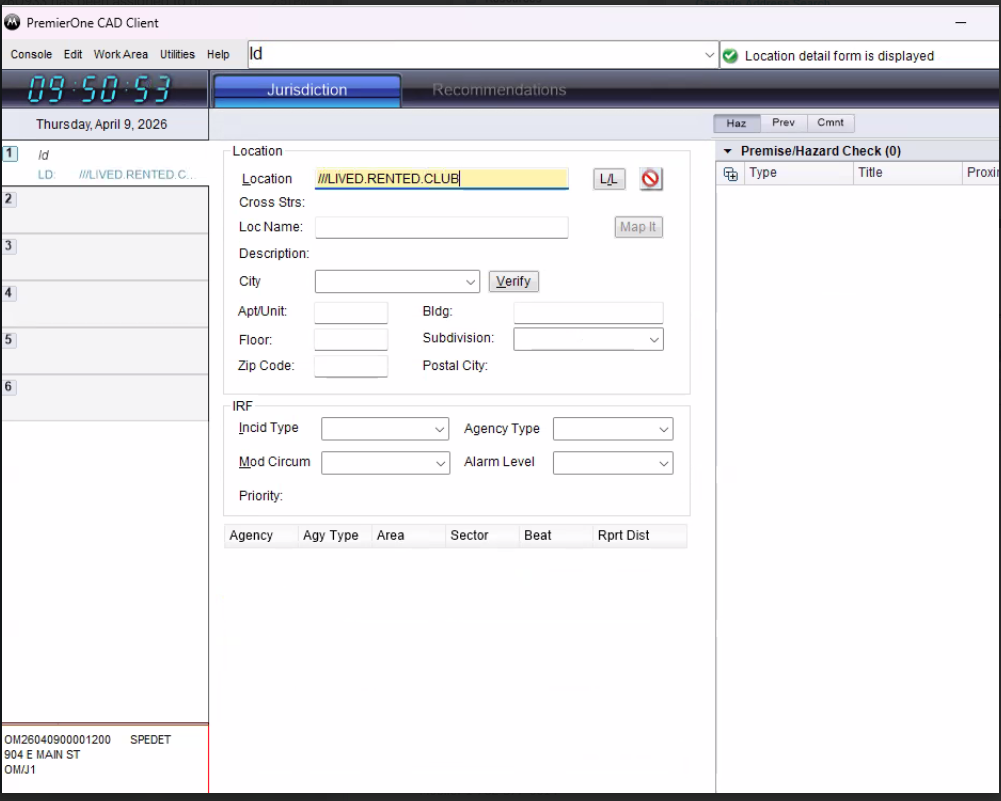 P1 CAD: How to enable What3Words in PremierOne CAD
