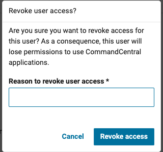 CC Admin: Revoke/Restrict User Access