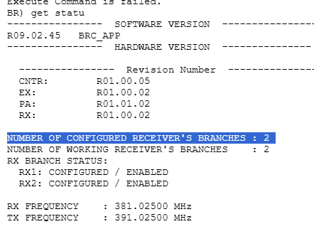 MTS experiencing high RSSI counter on one of the receiver path