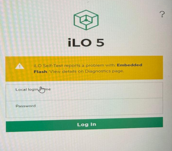 iLO 5 Controller Embedded Media Manager Initialization Failure